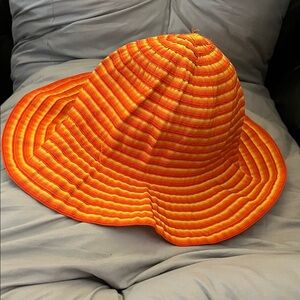 Filipino Catarzi~Vibrant Orange & Yellow Sun Hat~ made in Italy